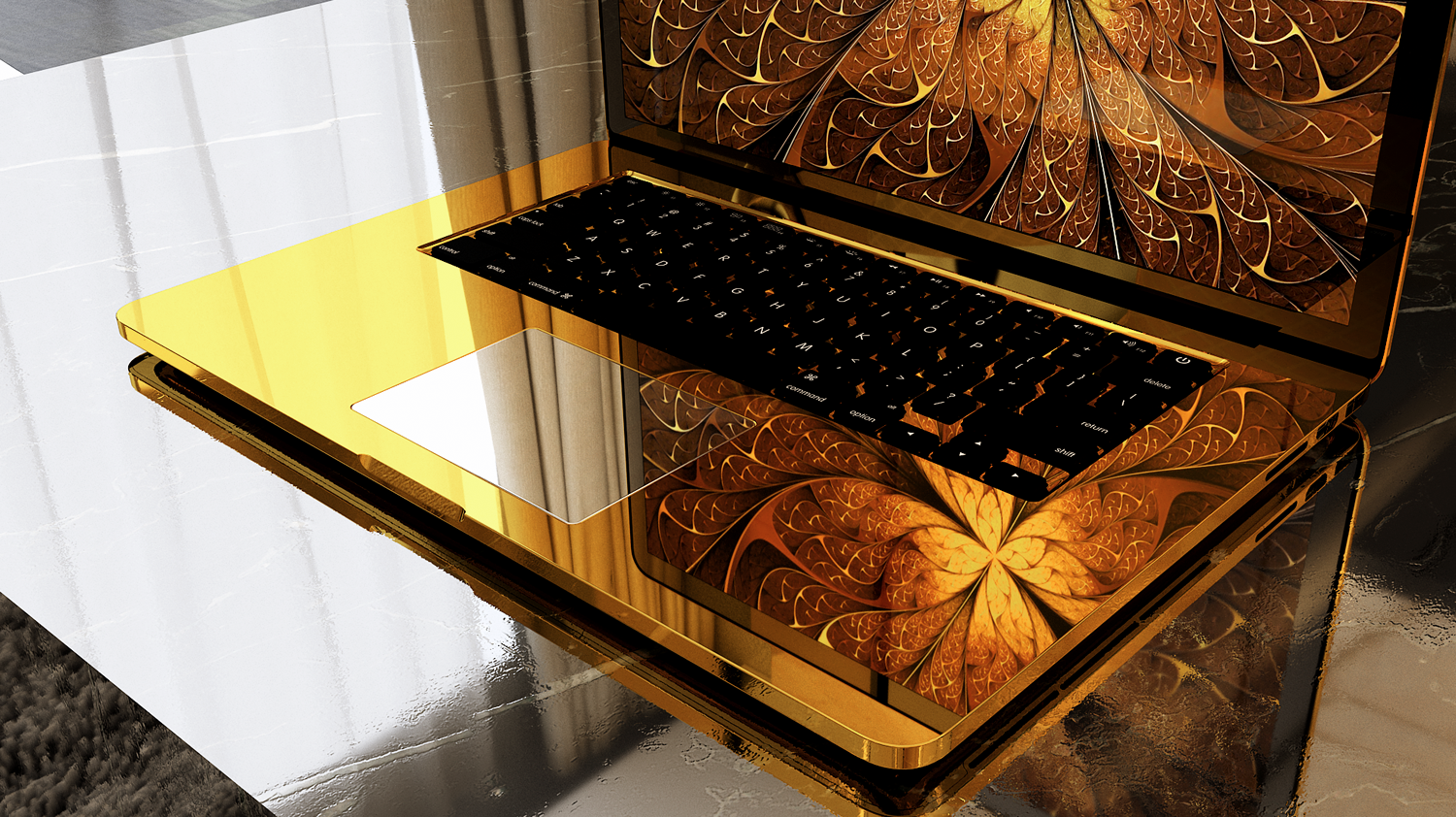 MacBook Gold 24k Золото 999 пробы элитный подарок